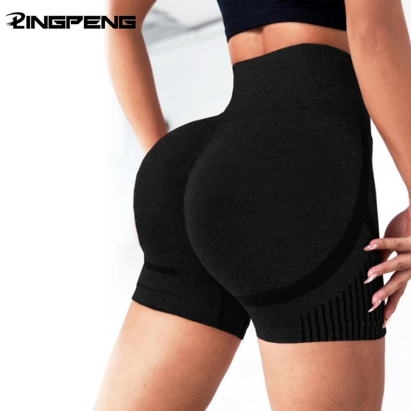 Women's Yoga Shorts High Waist Workout Shorts Fitness Yoga Lift Butt Fitness Ladies Yoga Gym Running Short Pants Sportswear