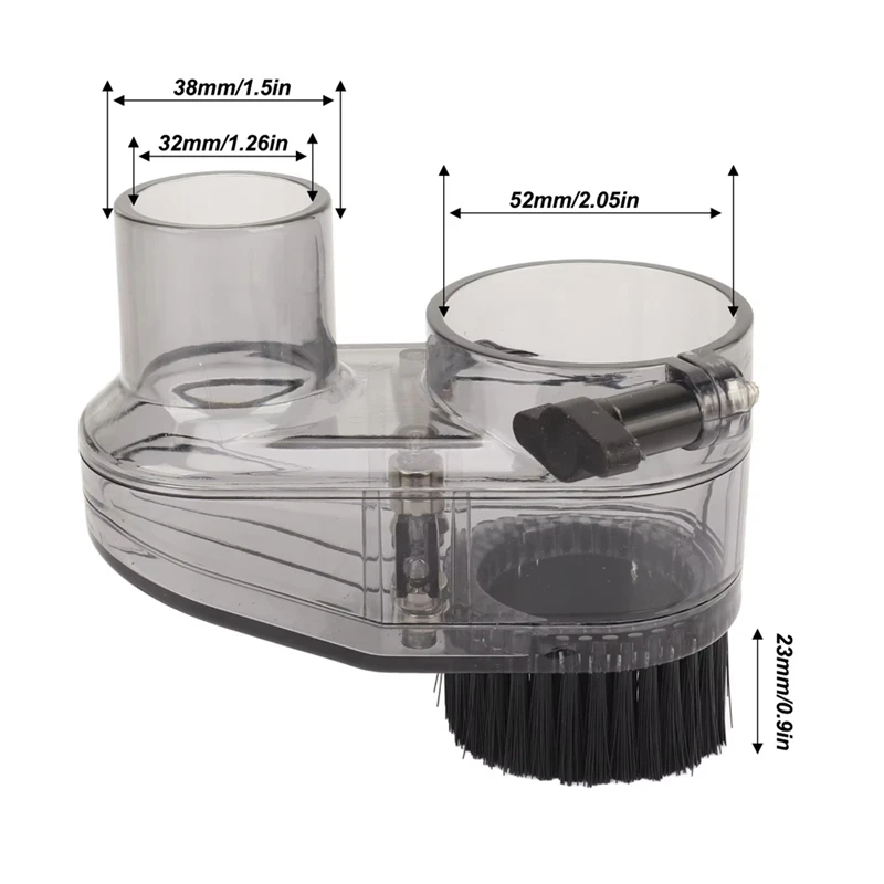 CNC Router ฝุ่นรองเท้า 52 มม.Clear CNC ฝุ่น Boot 38 มม.เส้นผ่านศูนย์กลางท่อสําหรับแกนมอเตอร์และ Router-AT64