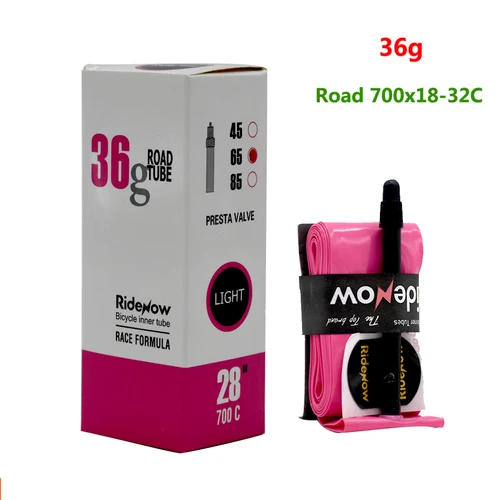 Imagen 2 del producto RideNow-cámara de aire de TPU para bicicleta de carretera, 700x18, 23, 25, 28, 30, 32, cámara para neumáticos, grava, MTB, 29x1, 5, 1,75, neumático de bicicleta, válvula Presta