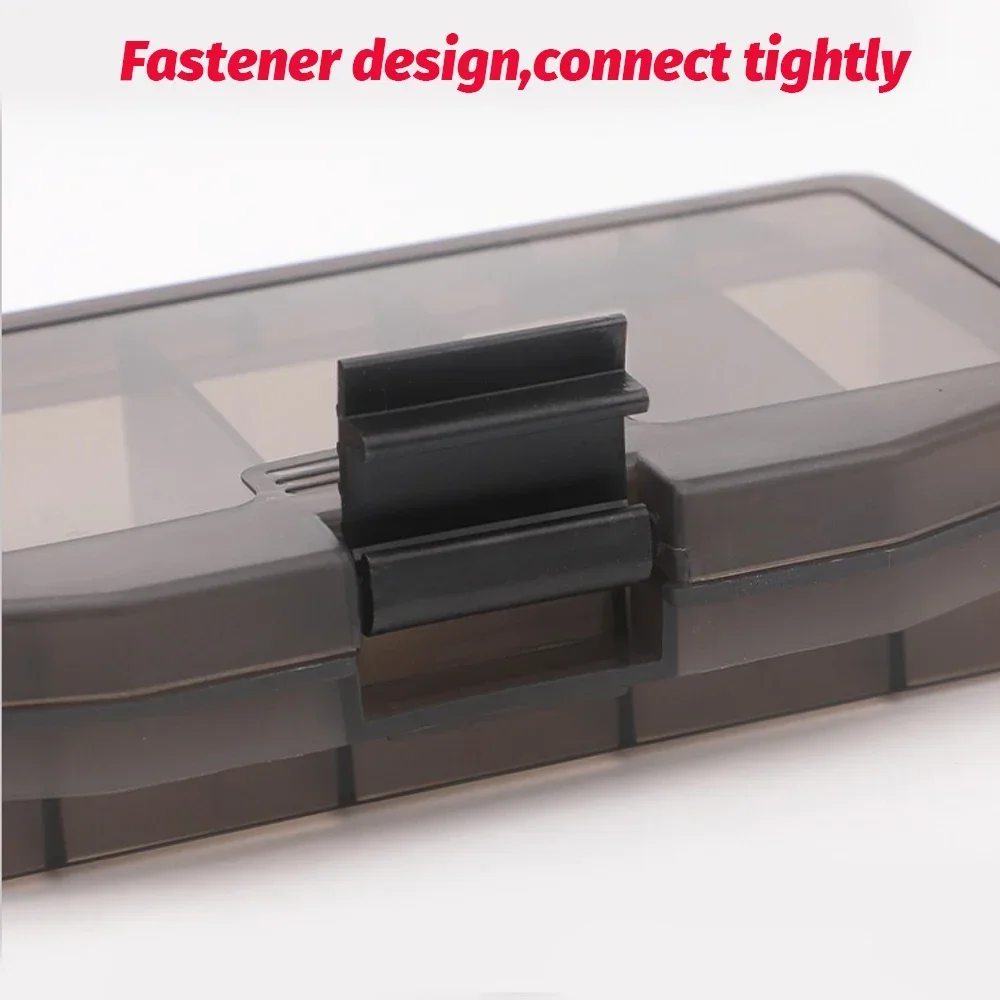 صندوق معالجة الصيد المحمول 5 مقصورات حاوية الفضاء الطعم هوك والعتاد أداة التقييمات صناديق Pesca S M L حامل تخزين