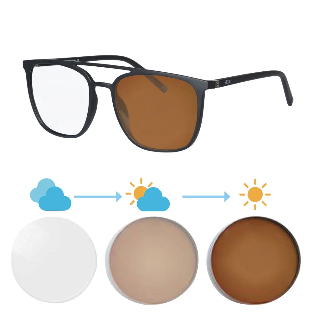 SHINU-gafas de lectura progresivas fotocromáticas para hombres, lentes de zoom inteligente multifocales progresivas, gafas de miopía multifocales personalizadas