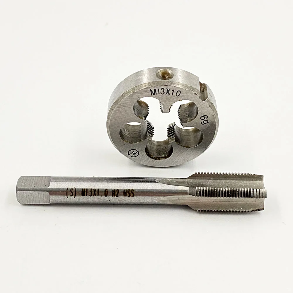 M13x1 M13*1 HSS Machine Thread Tap Right Hand die Fine screw straight taps Screw thread Plug Taps Round dies M13X1