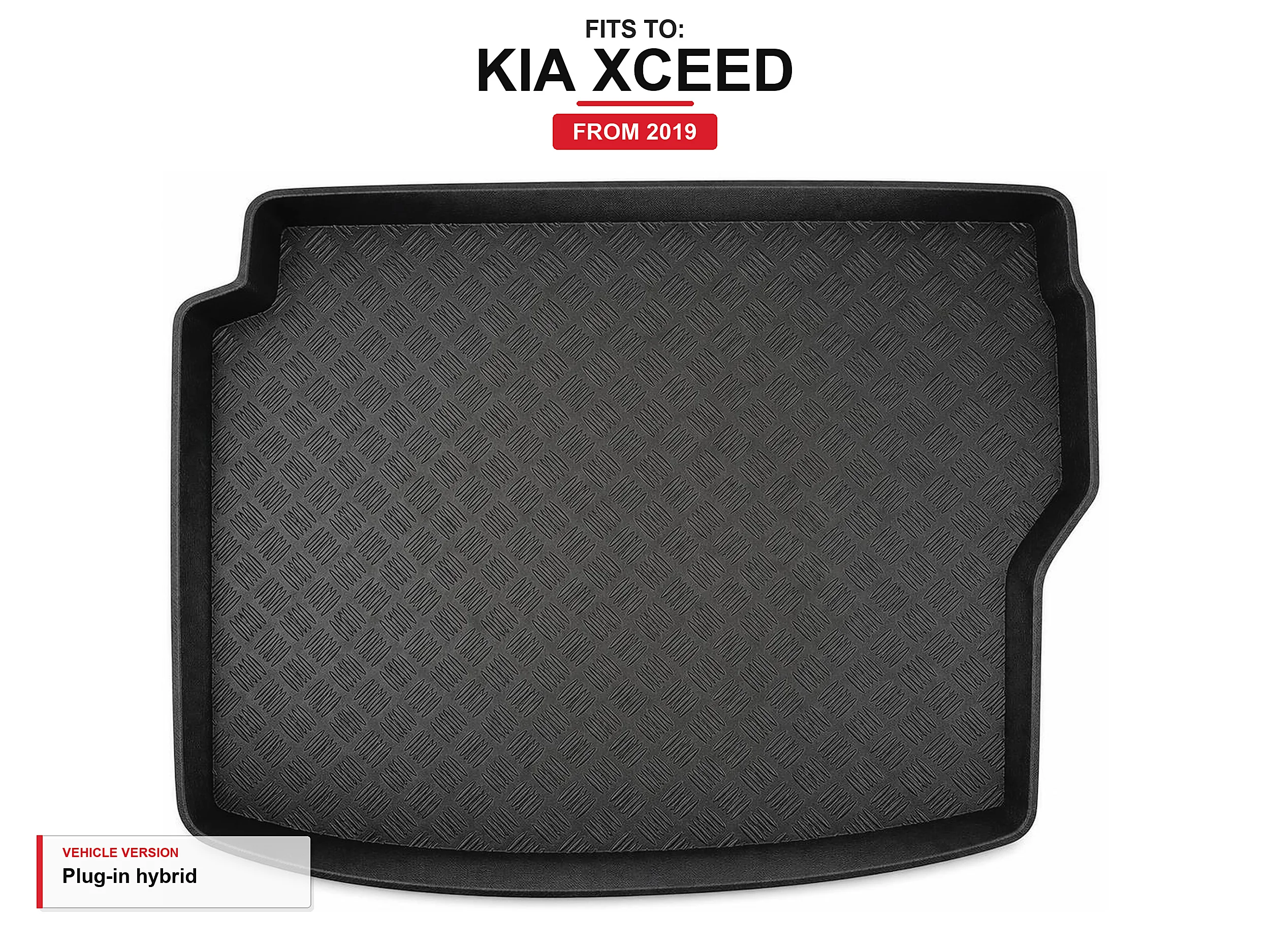 Kofferbakmat met lip voor: Kia Xceed 2019- Plug-In Hybrid