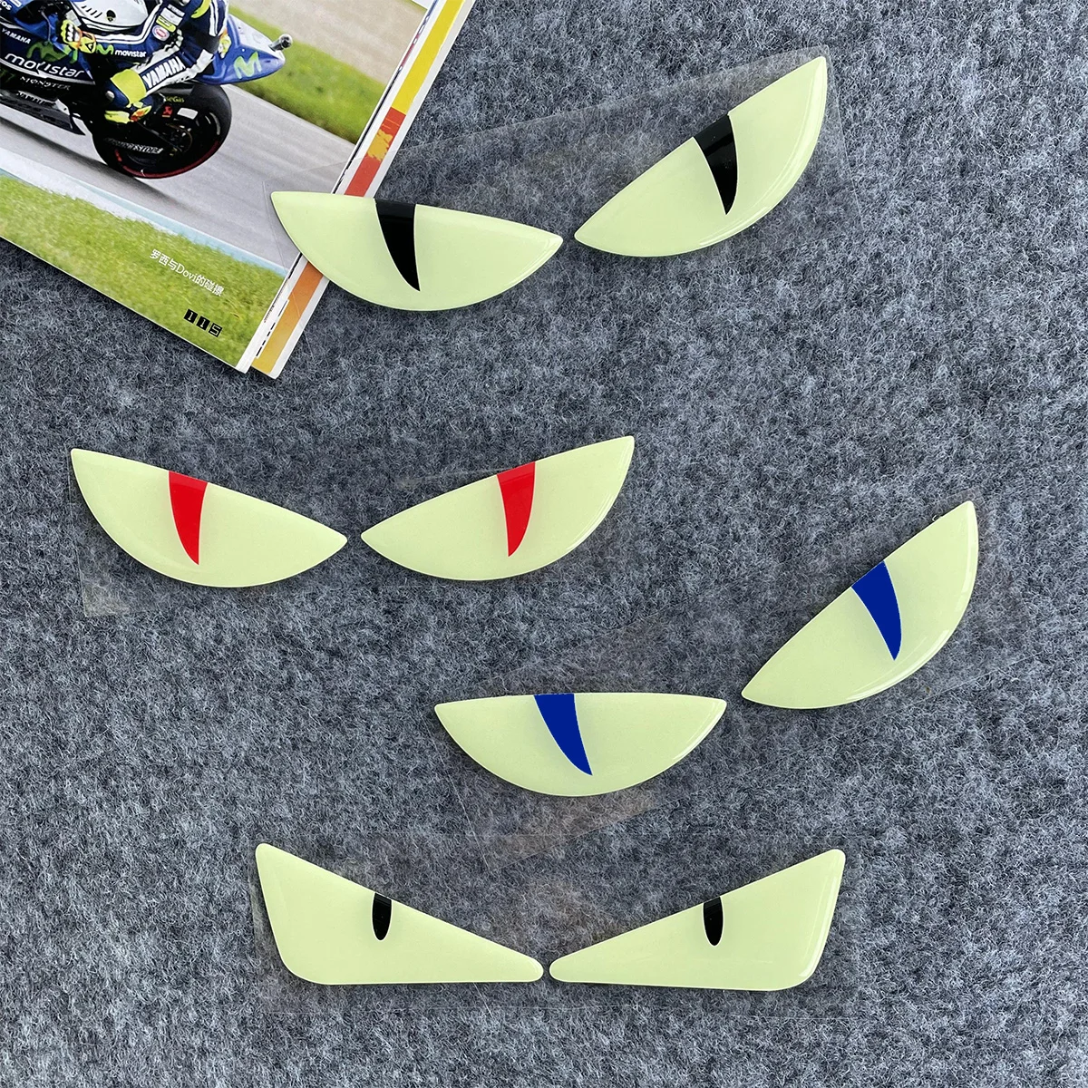 Funny Luminous Sticker Motorcycle Headlight Scooter Stickers for Vespa 300 GTS Accessories PX Sprint Primavera LX 125 50 Special