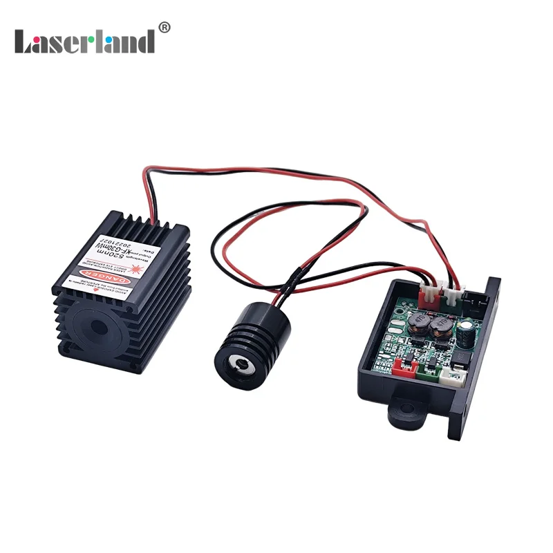 650nm 100mW Rosso + 515nm 30mw Modulo Laser Verde Diodo TTL TEM Stage