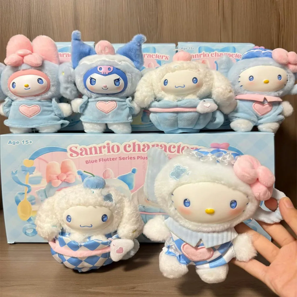 

Оригинальная коллекционная фигурка Bandai Sanrio Fox Island & Blue Flutter — Cinnamoroll, Kuromi, Hello Kitty — виниловая плюшевая подвеска-сюрприз в сумке, подарок на день рождения