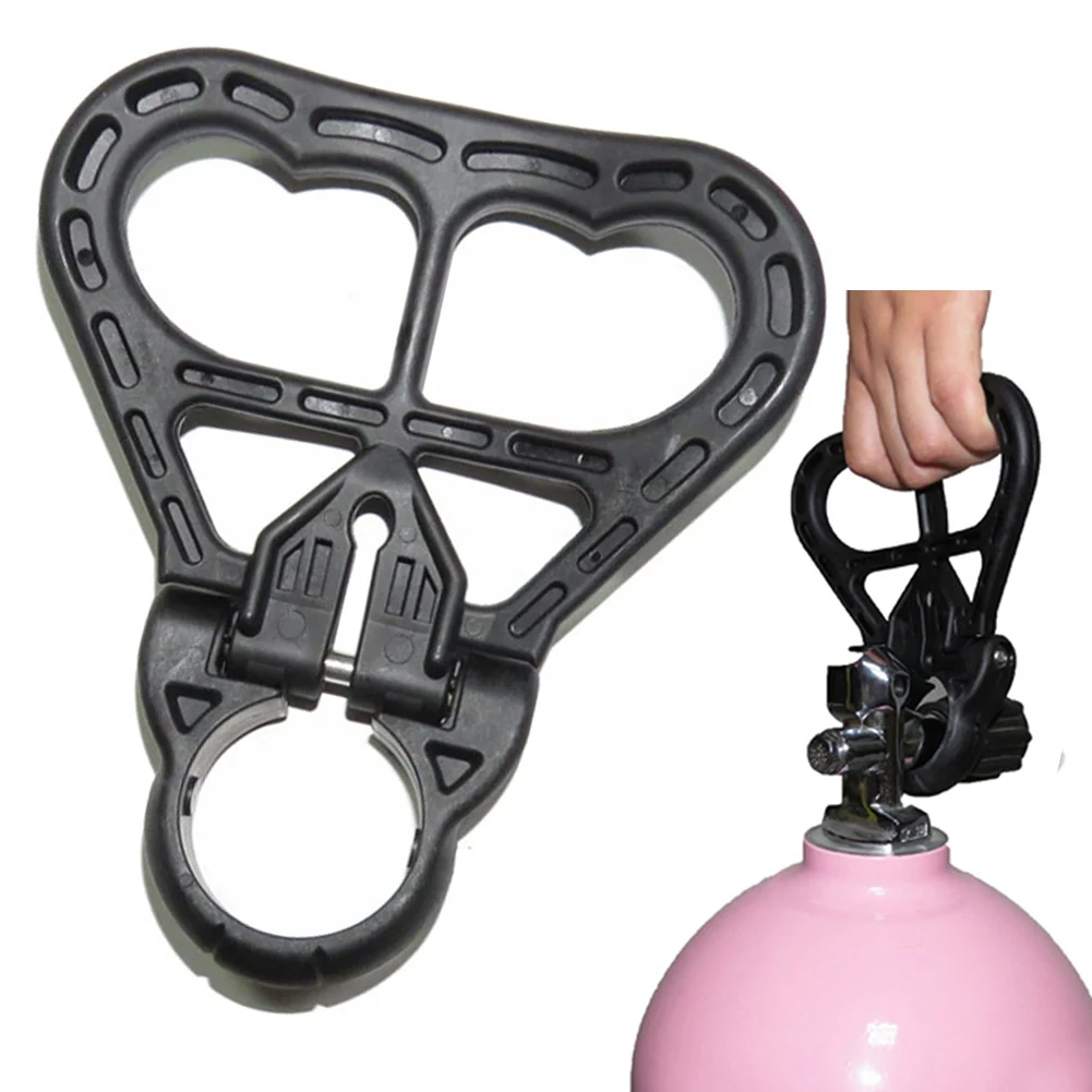 

Comfortable Tank Carrying Handle Diving Air Bottle Handle Black Diving Tank Handle Injection Molded Scuba Diving Accessory