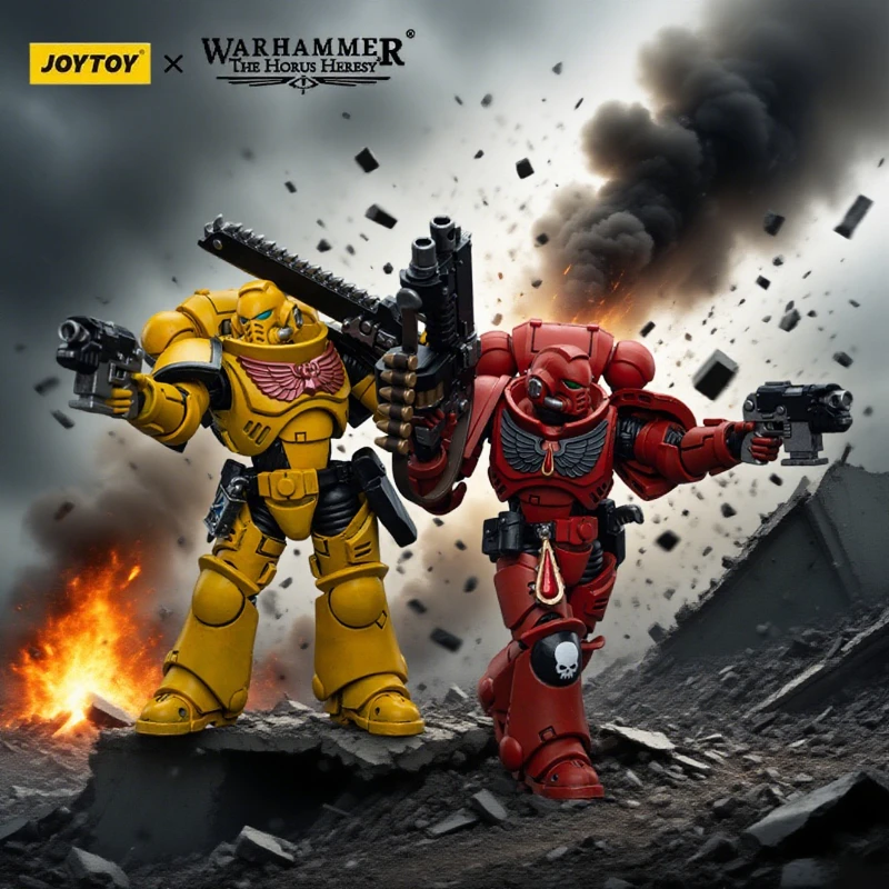 

JOYTOY Warhammer 40k 1/18 Фигурка Blood Angels Императорские кулаки Интерксессуары Mecha Warrior Аниме Фигурки Подвижная модель суставов