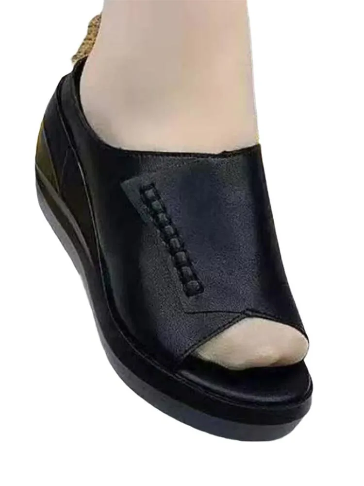 Pantofole con plateau da donna scarpe estive sandali con appartamenti 2022 nuova tendenza cunei causali infradito scarpe da donna scivoli con