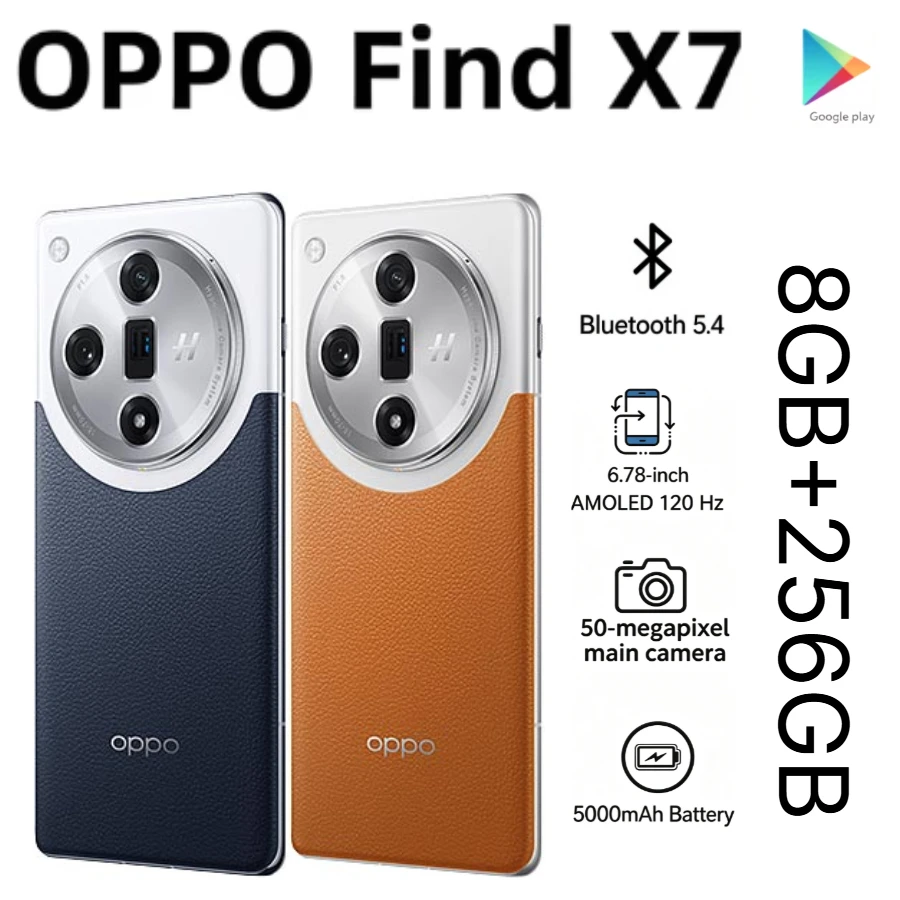 2026 new OPPO Find X7 Global Factory Smartphone 8GB+256GB 6.78 Inch AMOLED Screen 4500nits Peak Brightness 50MP Clear Camera