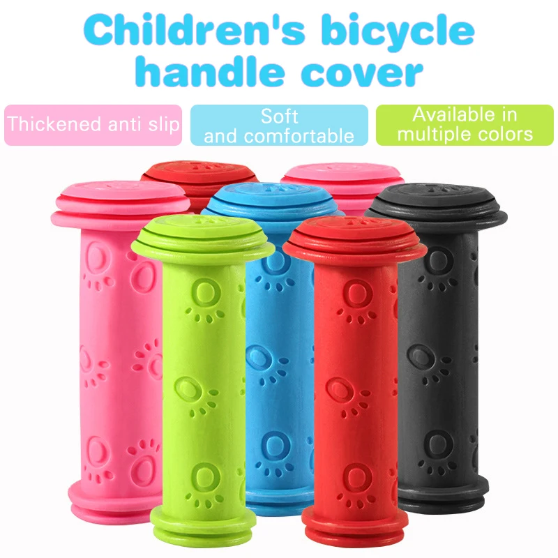 Children'S Bicycle Handle Sleeve, Anti Slip Soft Rubber Handle, Grip Accessories, Cycling Equipment