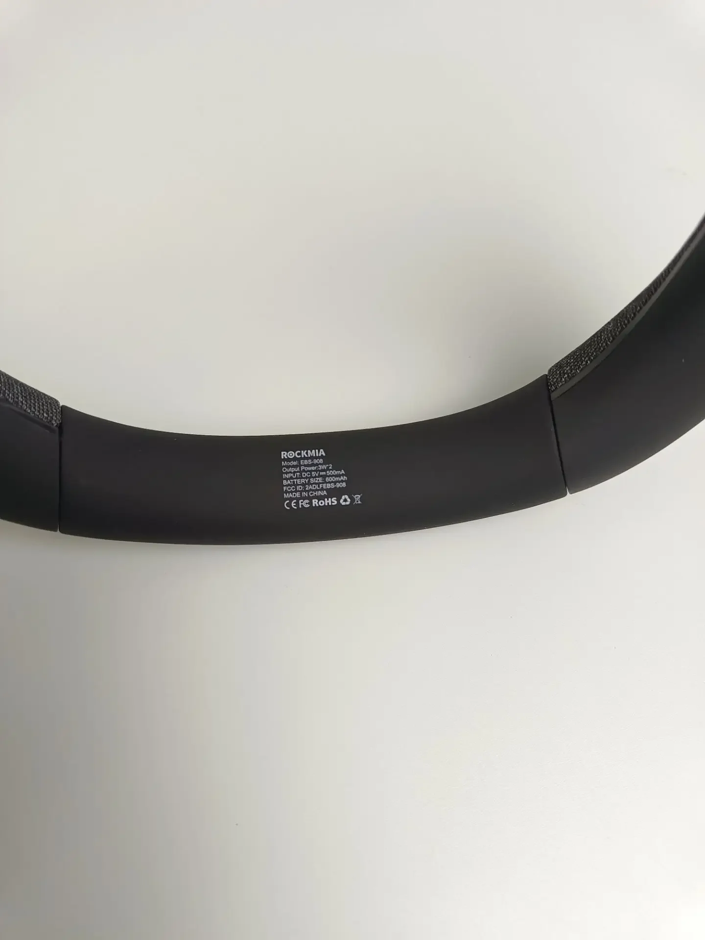 Rockmia Brand Neckband Bluetooth Speaker EBS-908 Gray 6w BT 5.0 Wireless Stereo Boom for House Working Game Walking Cycling