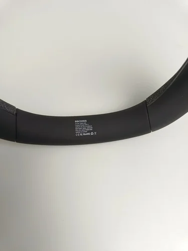 Imagen 2 del producto Marca Rockmia, altavoz Bluetooth con banda para el cuello, EBS-908 gris, 6w, BT 5,0, boom estéreo inalámbrico para juego de trabajo en casa, caminar y andar en bicicleta