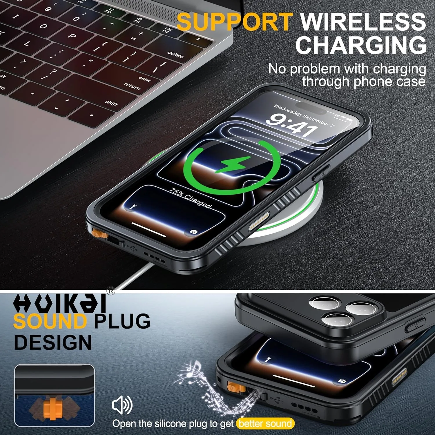 아이폰 17 프로 맥스 16 플러스 15 프로 맥스 15 14 13 14 프로 맥스용 방수 케이스 IP68 방진 보호 풀 바디 보호 케이스