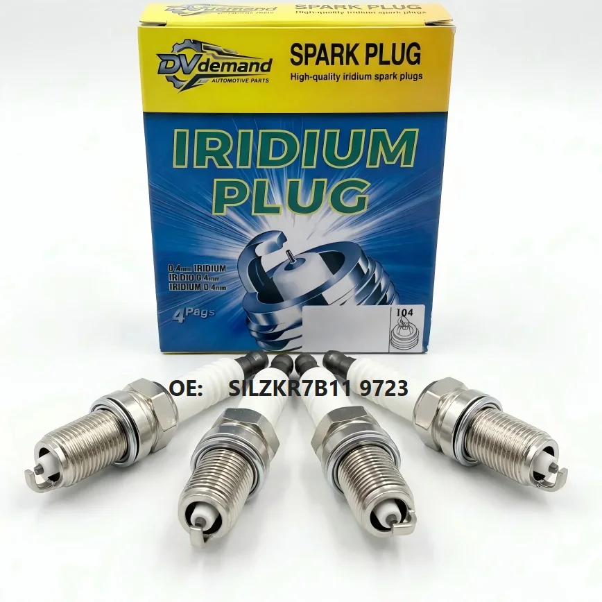 4PCS Spark Plug Iridium SILZKR7B11 9723 For Hyundai Elantra Santa Fe Tucson Sonata ix25/i40 Kia Sportage Sorento Car Accessories