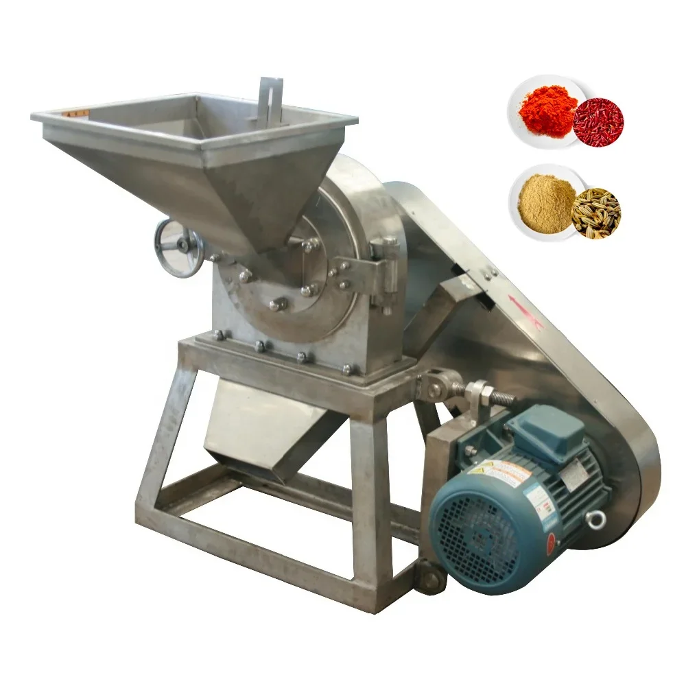 

Spice Chili Icing Sugar Salt Grinding Equipment 500kg Commercial Automatic Spices Grinding Machine with Cyclone Dust Collector