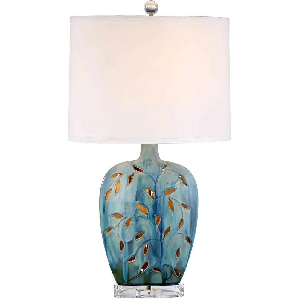 Cottage Table Lamp with Nightlight 24.5