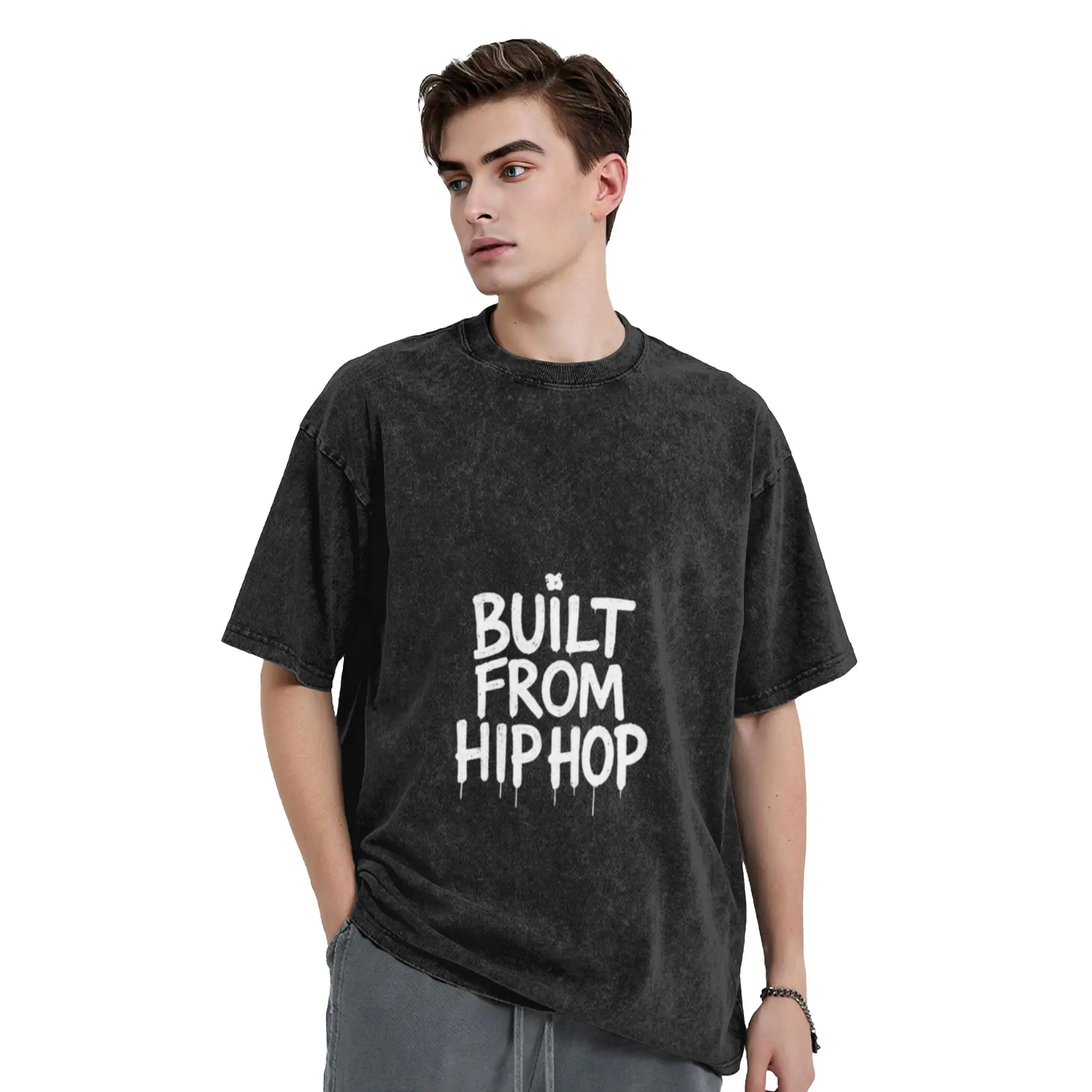 BUILT Classic Cool A Vintage Oversized Cotton T-Shirts