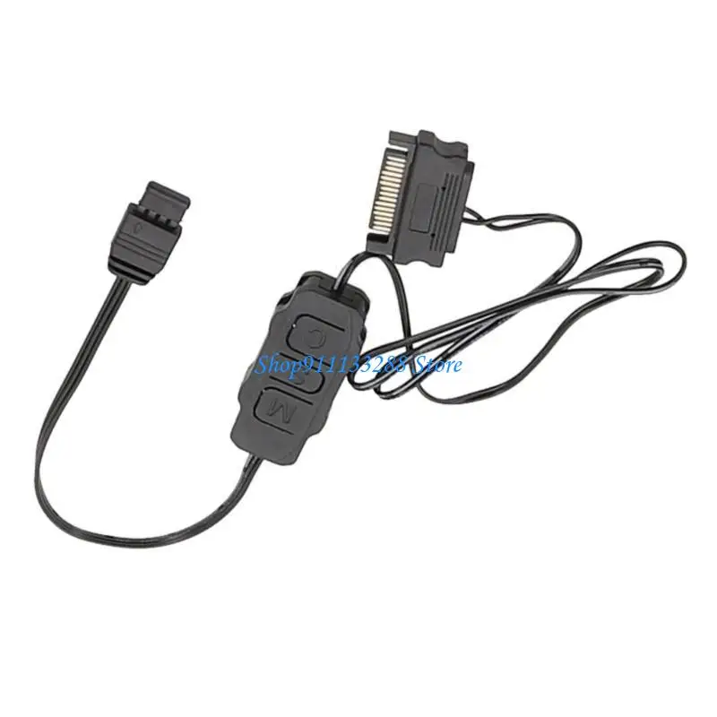 G88D Easy Installs SATAs Cable RGBs Fan Cable for 3Pin and 4Pin with Modern SATAs Power