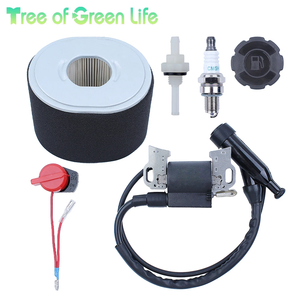 GX390 IGNITION COIL กรองอากาศสวิทช์หยุดสําหรับ Honda GX340 GX240 GX270 13HP 11HP เครื่องกําเนิดไฟฟ้าเครื่องยนต์เครื่องตัดหญ้าเปลี่ยน