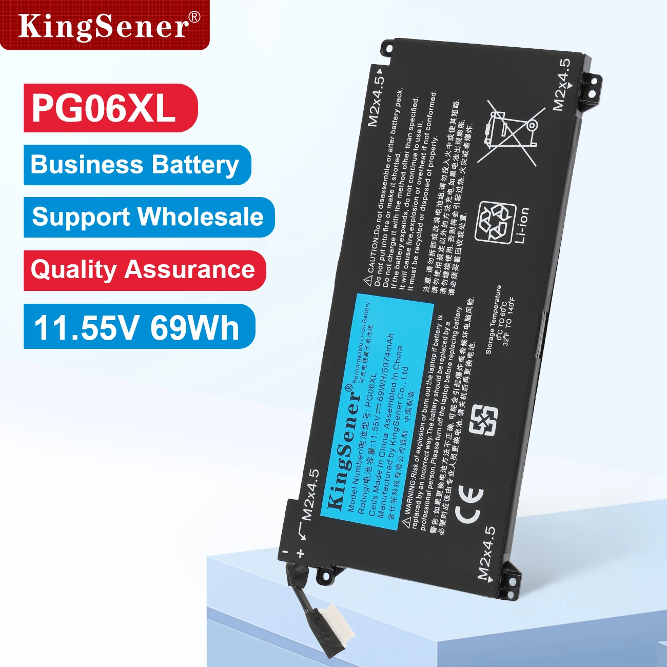 KingSener batería PG06XL para HP Omen 15-DH 15-DH0XXX 15T-DH000 15T-DH100 15-DH1010CA TPN-C143 HSTNN-DB9F L48431-2C1 L48497-005