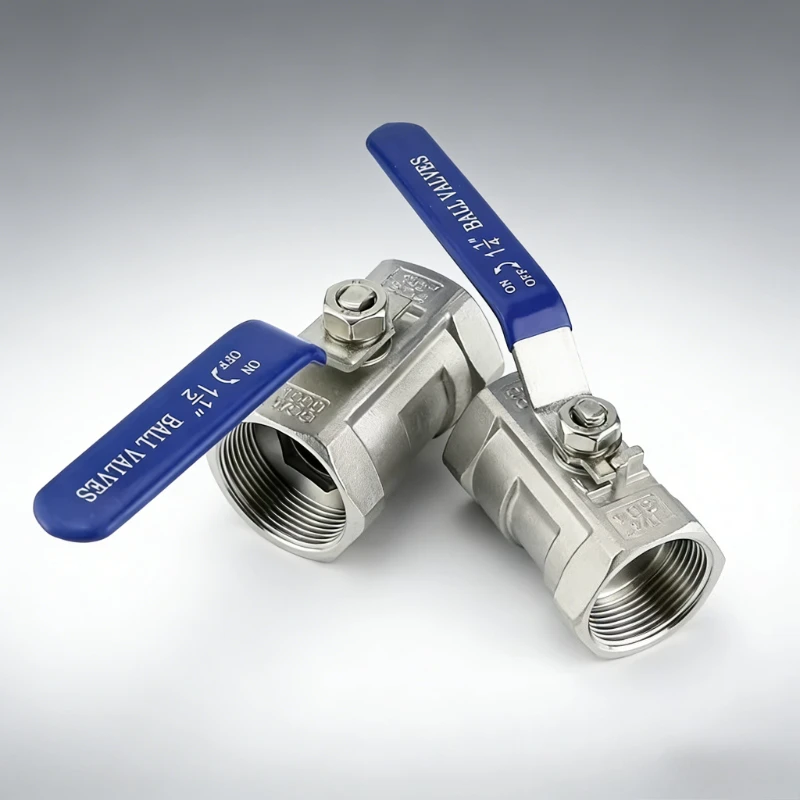 

Шаровой кран из нержавеющей стали с внутренней резьбой BSP, различные размеры от 1/4 до 1-1/2 дюйма, с виниловой рукояткой, резьбовой клапан для регулирования потока воды