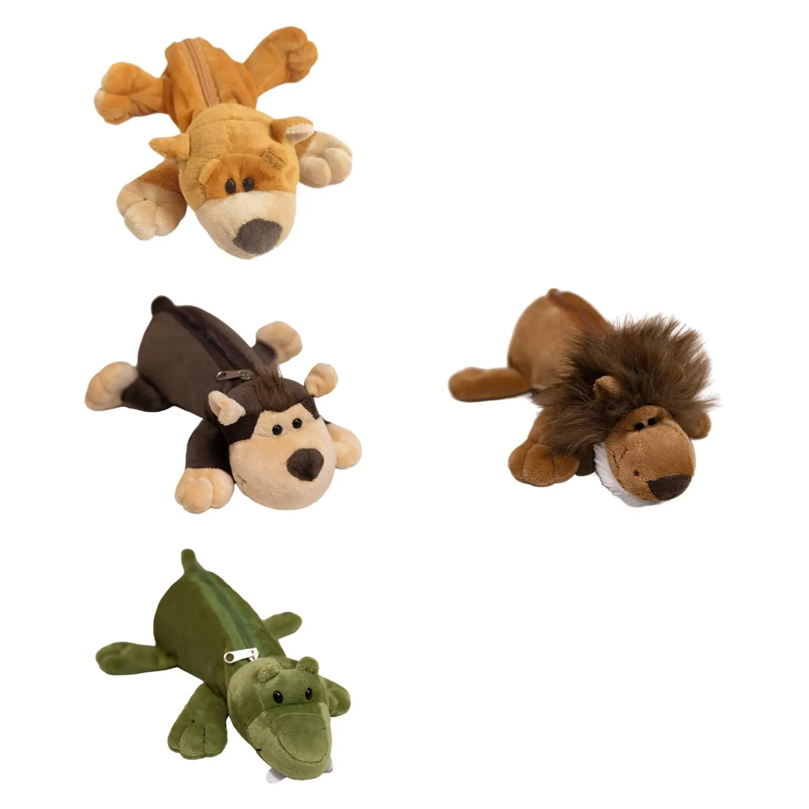 Estojo de lápis de pelúcia, bolsa decorativa de mesa, novidade, portátil, organizador de papelaria, fecho de zíper, bolsa de lápis para crianças