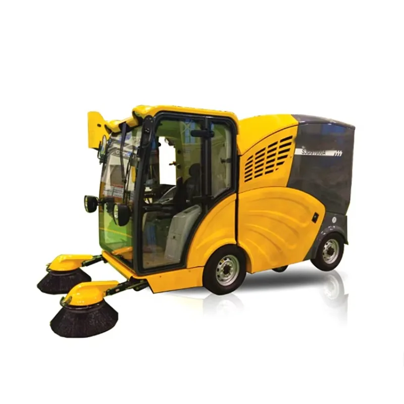 SJDS1000A Hot Chinese Street Cleaning Sweeping 3 Ton Sweeping Width 2200 Mm Mini Road Sweeper for Sale