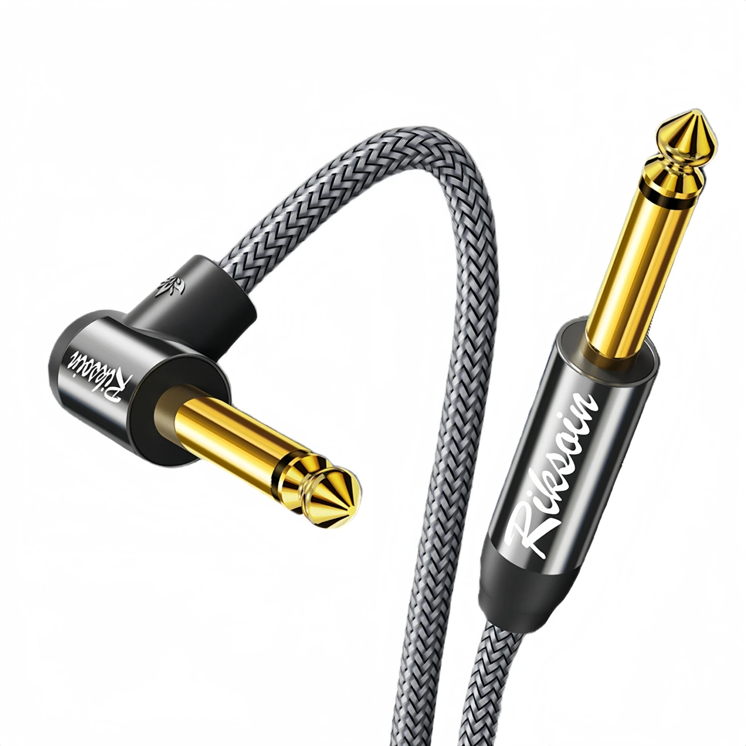 Riksoin Premium 6.35mm to 6.35mm TS Audio Cable, 1/4