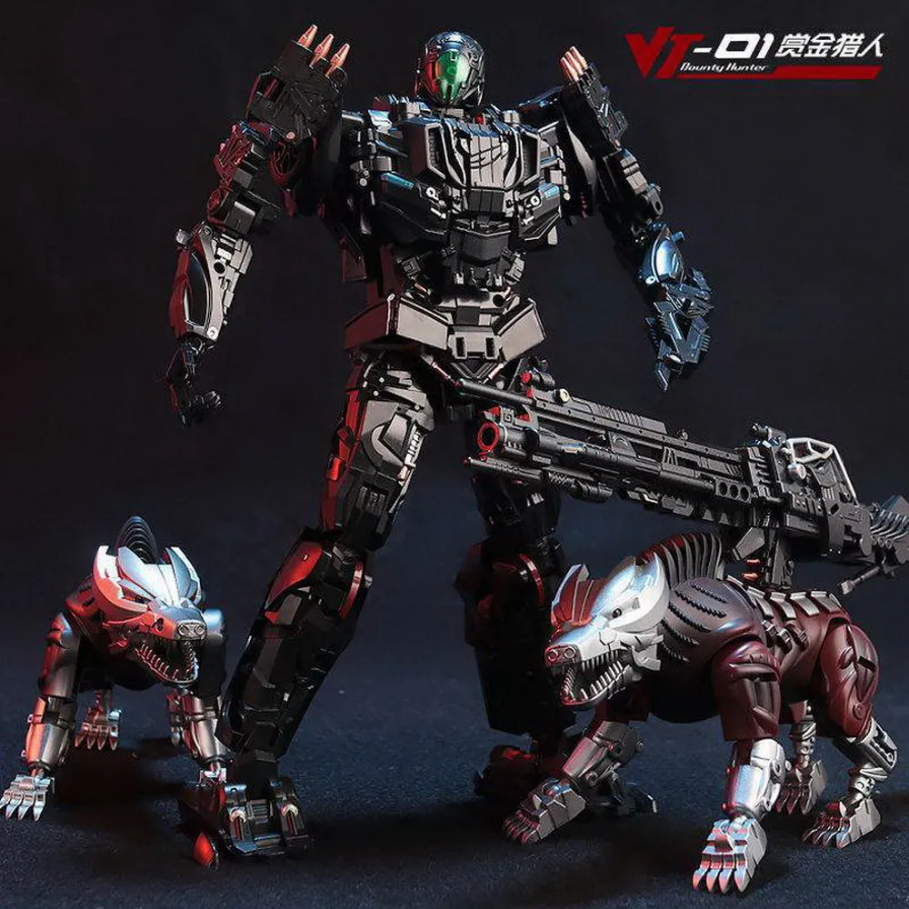 IN STOCK Visual Toys Car VT01 Lockdown Transformation Toy Bounty Hunter Two Dogs Action Figure Deformation Robot Anime Model