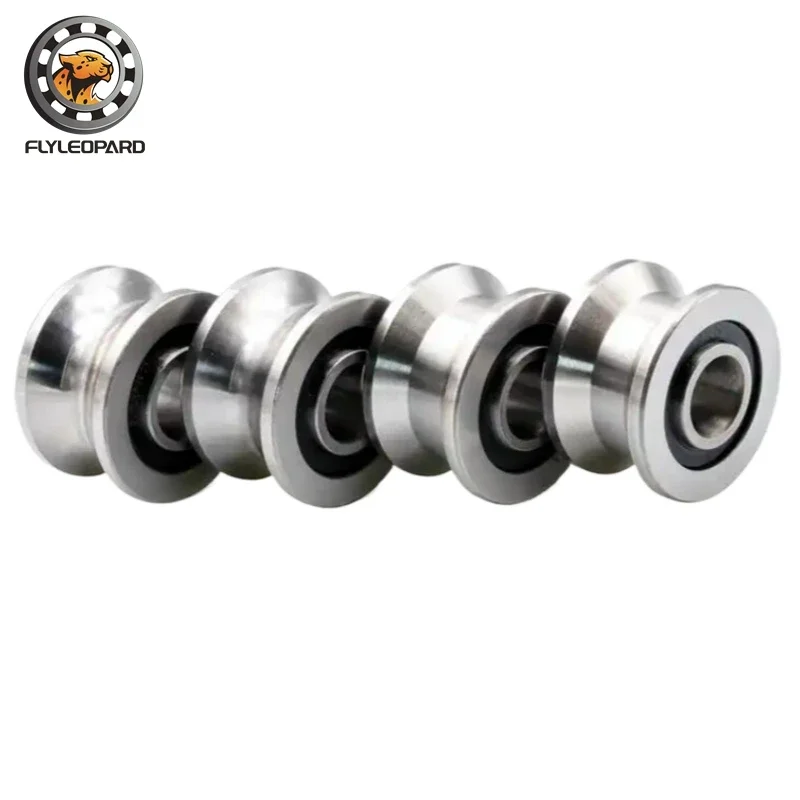 1PC High Quality V Groove Pulley Bearings 8x22.5x14.5x13.5 mm V Groove Roller Wheel Ball Bearing T-22