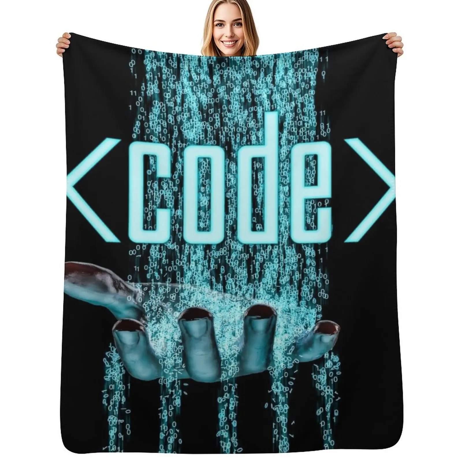 Code Throw Blanket Breathable Lightweight Blanket for Adults Kids