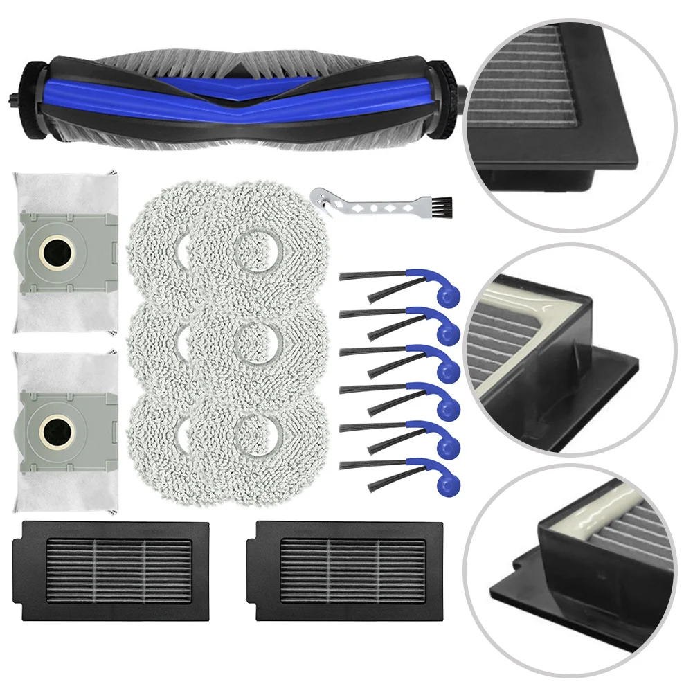 ل ECOVACS ل DEEBOT T30C ل Omni / T30C ، Omni/Gen2 مكنسة كهربائية روبوتية مرشح فرشاة الجانب الرئيسي ، ملحقات كيس الغبار الممسحة #4