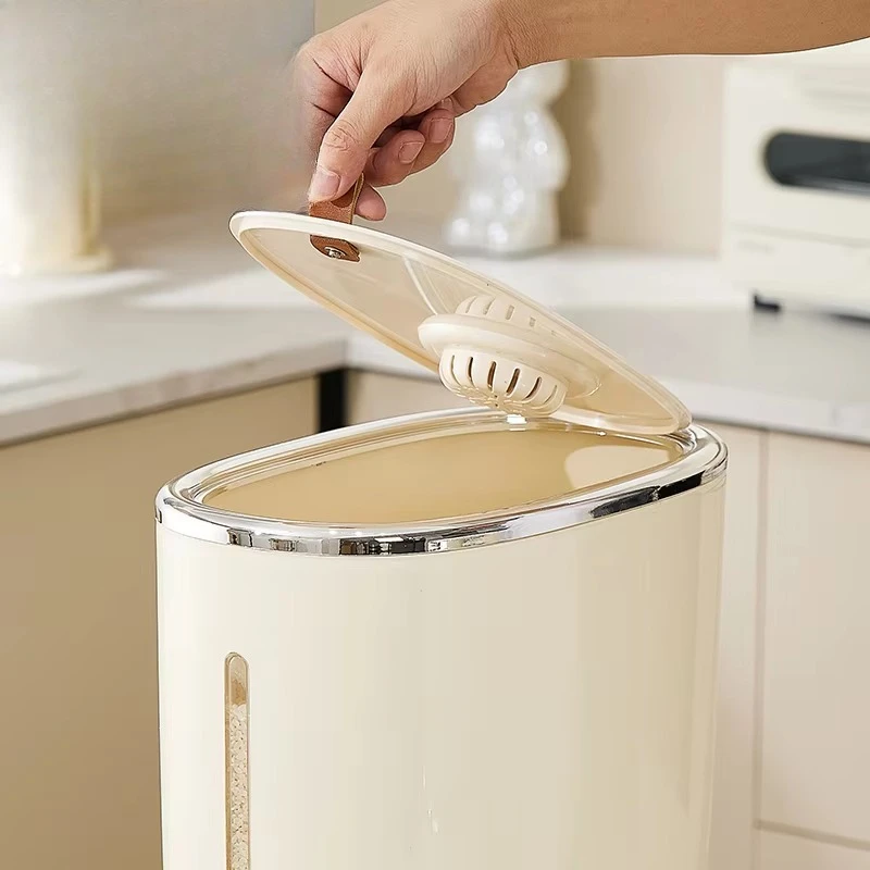 23L Rice Food Storage Box Distributor Automatic Grain Distributor Sealed Insect-proof Box Design