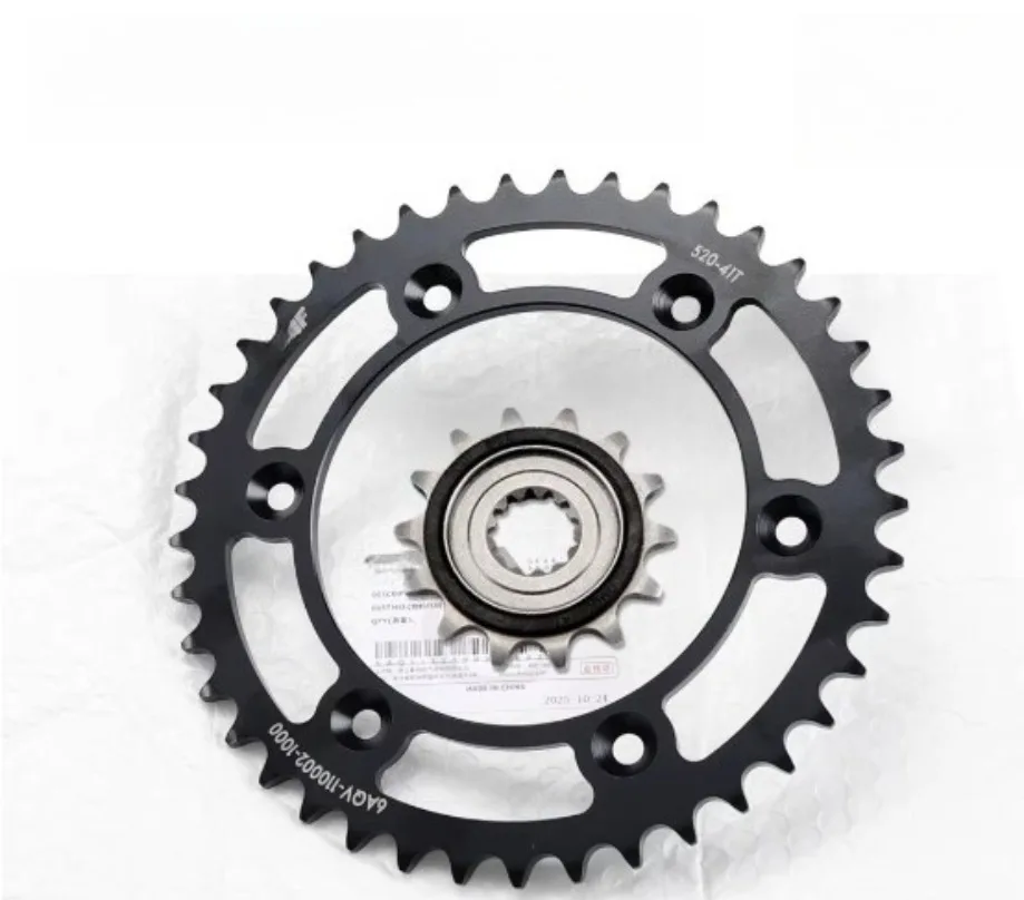 For CFMOTO 450SR CF400-6 Large Small Sprockets Chain Plates Tooth Discs Flywheels  Motorcycle Original Accessories