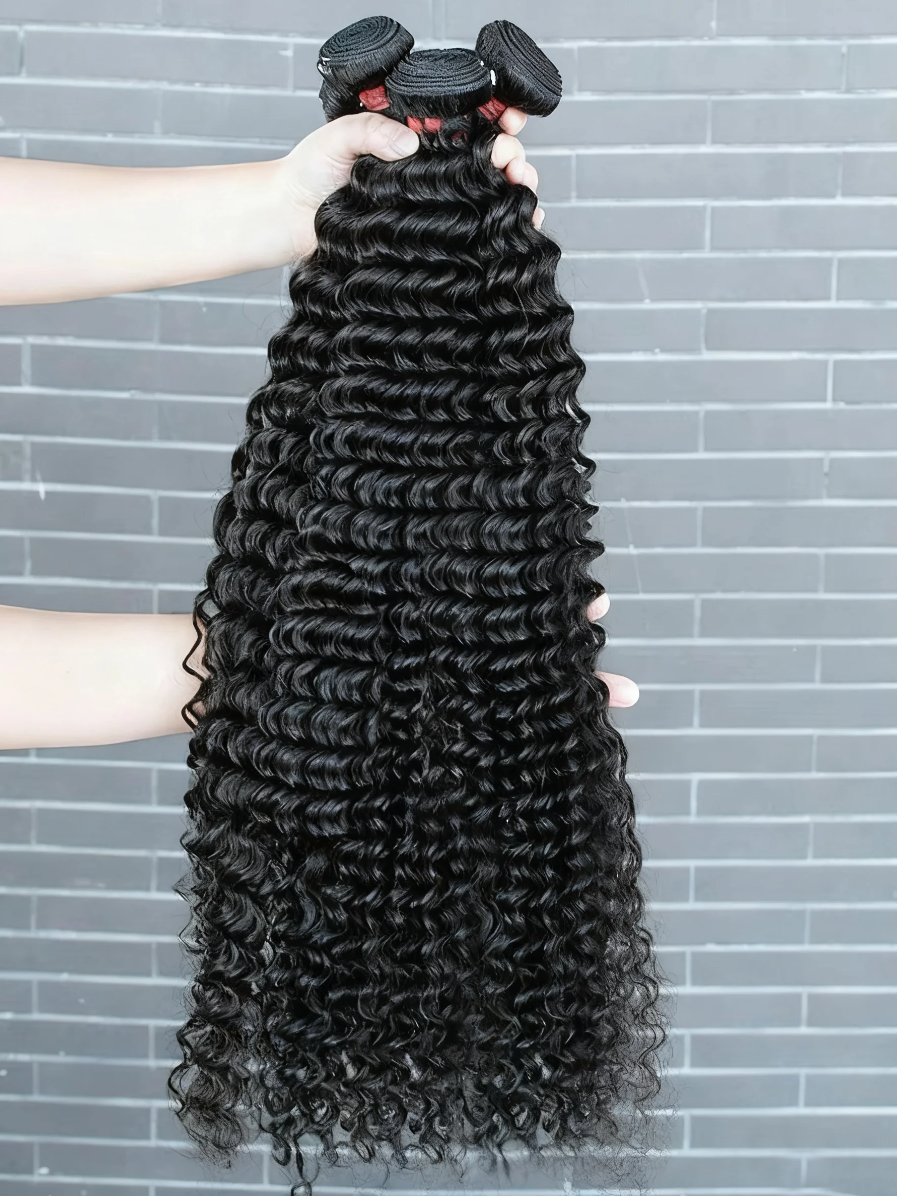 

Моссовые бирманские вьющиеся пучки человеческих волос 30, 34 дюйма, пучок необработанных волос с глубокими волнами, 100% необработанные наращивание волос с двойным утком, переплетение