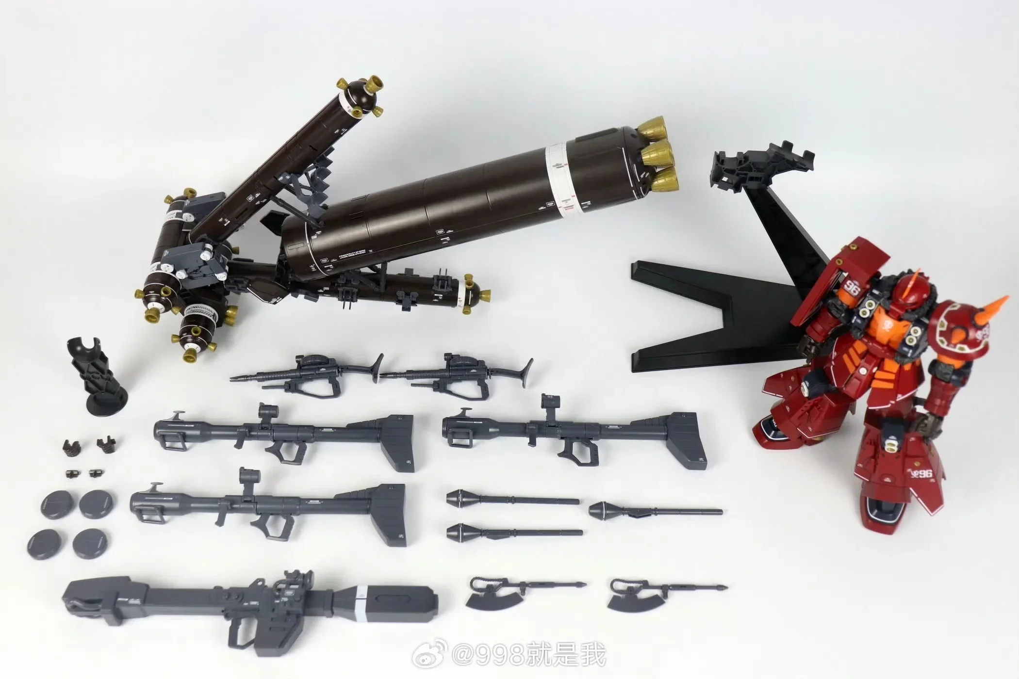 NOWY Lane Leien Model ZG-001 MG MS-06R Psycho Zaku Figurka Thunderbolt Anime Figurki 1/100 Skala Model Kit Niestandardowe prezenty