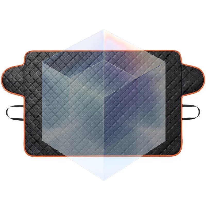 Car Windshield Snow Cover with Windproof Fixing Straps Waterproof Winter Frost Sun Shade Fits Most Cars SUVs