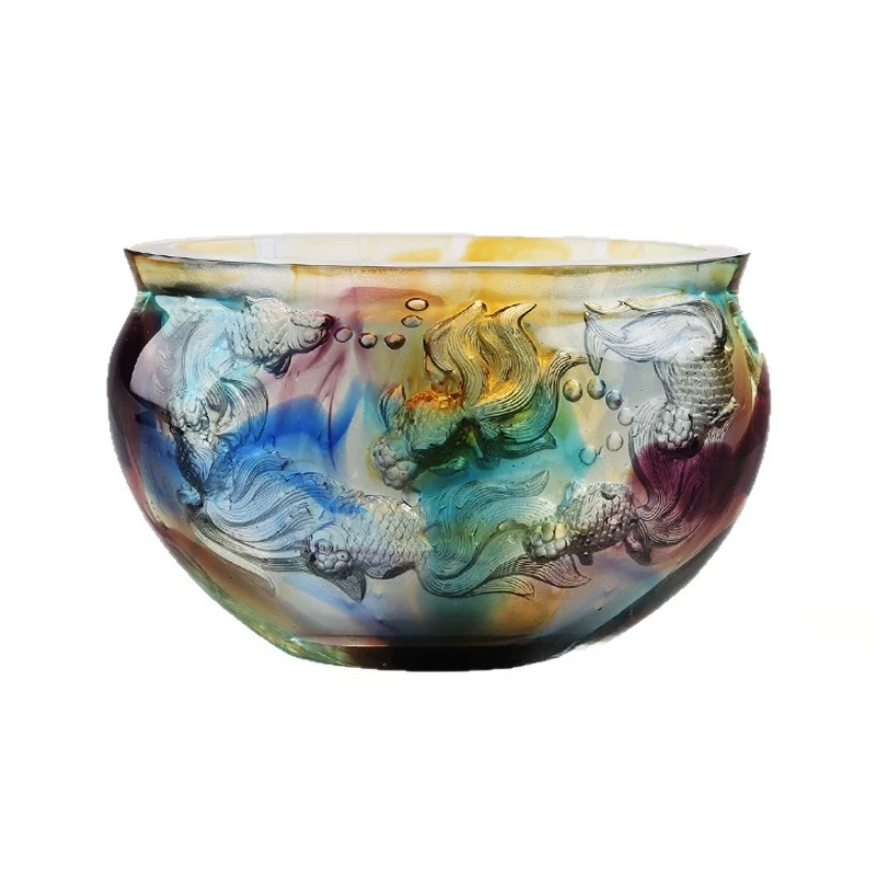 

Fish Jubao Lucky Glazed Cornucopia Feng Shui Jucai Home Accessories House Moving Birthday Business Gifts