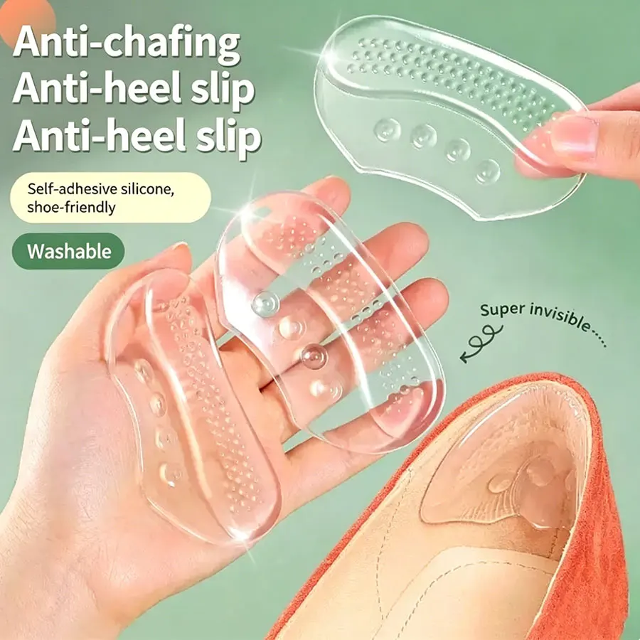 

Women's Heel Anti-Slip Pads, Prevent Heel Slippage And Blisters, Heel Cushion For High Heels, Flats, Medium Size Shoes, Shoe Accessories