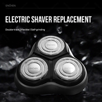 ENCHEN Blackstone's Replacement Electric Shaver Head BR-1 1 Piece Silver 3D Float Tripe Blade Electric Razor Cutter Heads