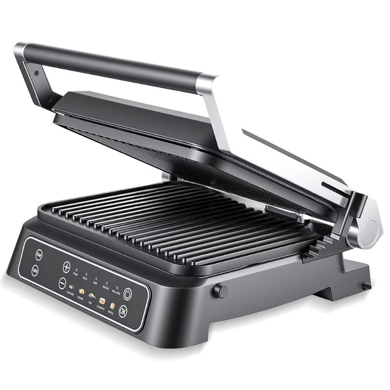 180 degree open non-stick electric frying pan removable plate sandwich machine