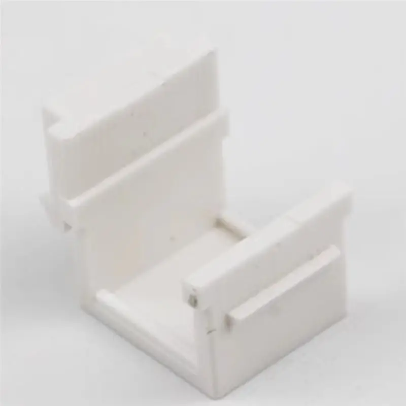 (A90P) 50pcs RJ45 Keystone Jack Inserts Blank Modules for Wall Plates Patch Panels Home Network Setup White