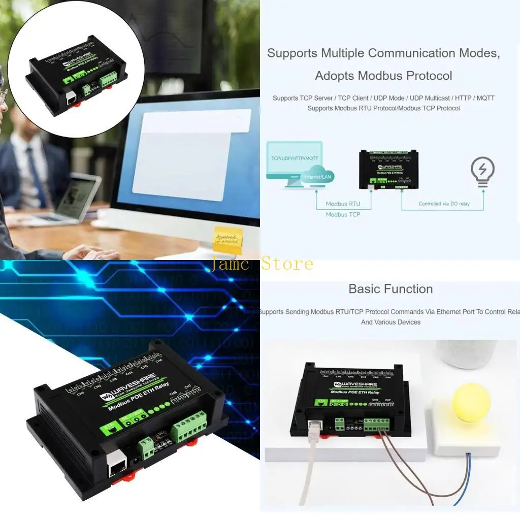 lx0b-8ch-ethernet-relays-module-modbus-rtu-modbus-poe-port-communication-various-isolation-protect-circuits