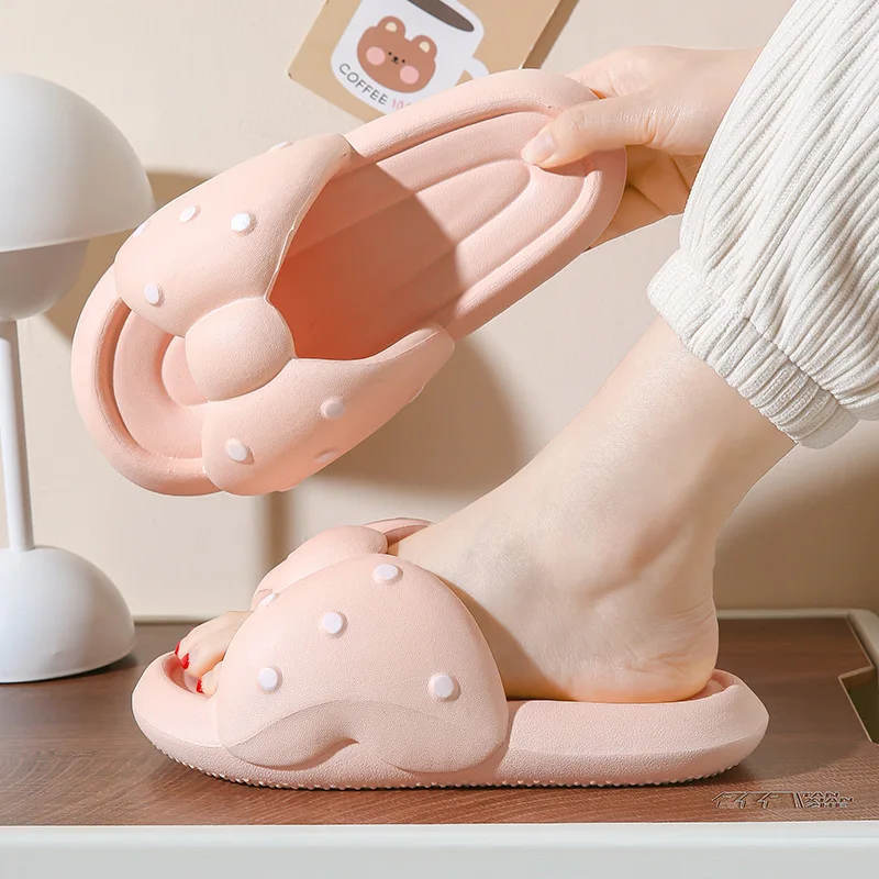 EVA Casual Slippers Home Flats Bow Designer Shoes Women 2024 Trend Summer Cartoon Cute House Platform Slides Girls Soft Sandals