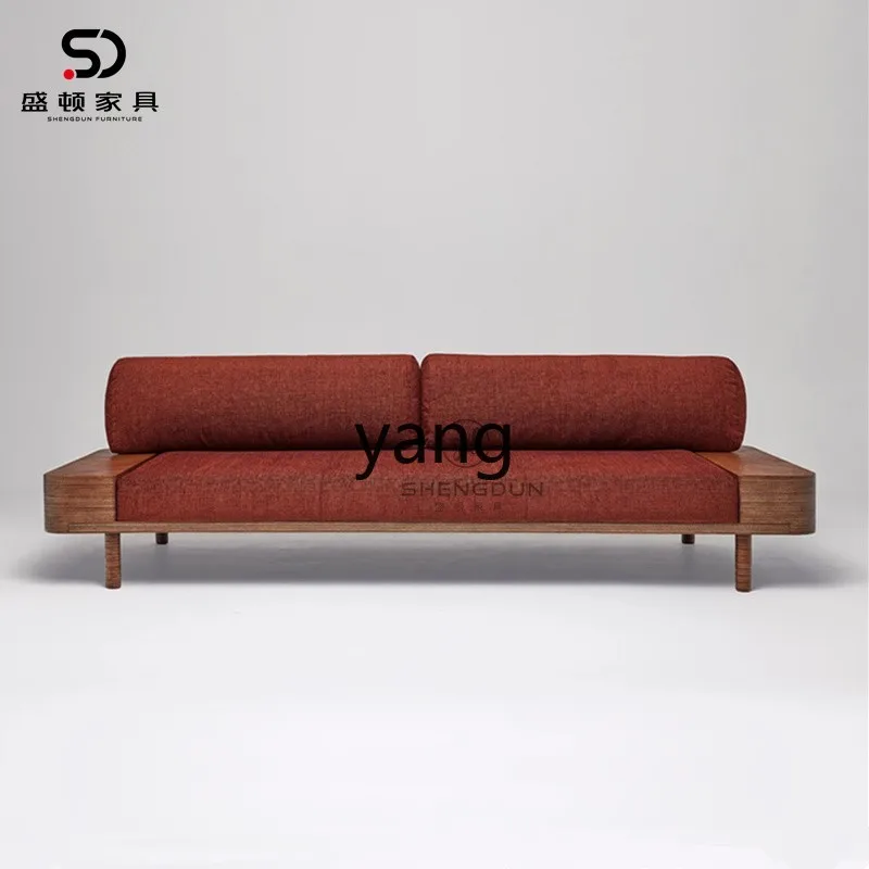 LMM， Nordic simple living room granular velvet solid wood double triple sofa B & B card seat reception sofa
