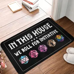 Custom Dnd Game House Initiative Doormat Non-Slip Entrance Kitchen Bath Floor Door Mats Garden Rug Carpet Footpad