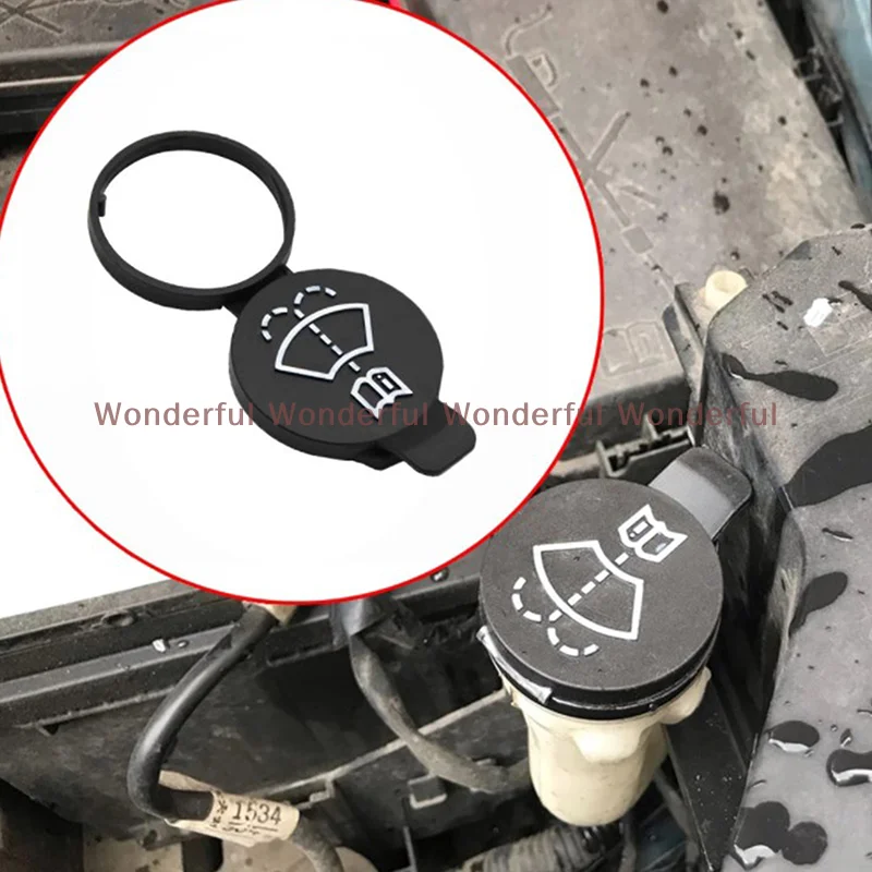 1PC Car Windshield Wiper Washer Fluid Reservoir Lid Cover Car Accessory Tank Bottle Pot Cap Auto Part
