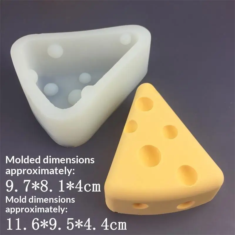 Cute Cheese Silicone Mold Non-Stick Fondant Cake Tray Chocolate Ice Cube Soap Making Mold Food Grade DIY