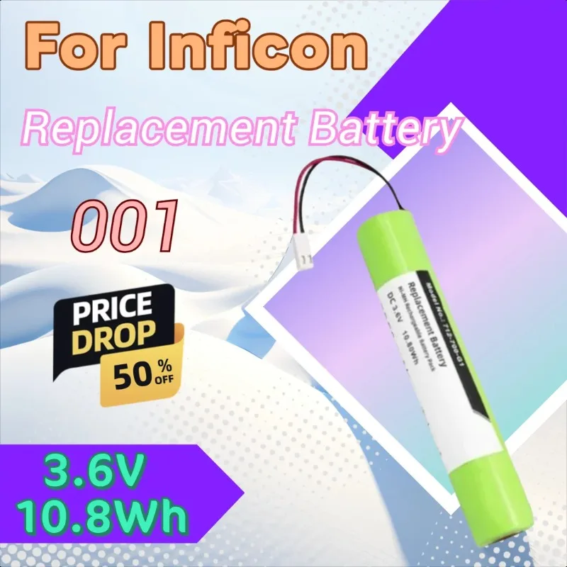 

3.6V 10.8Wh Select Refrigerant Leak Battery for Inficon 712-700-G1 EAC-460015-003 A19267-460015-LSG PLS LED Stobe